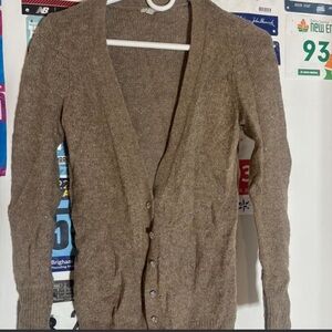 Halogen women’s Tan Cardigan Sweater